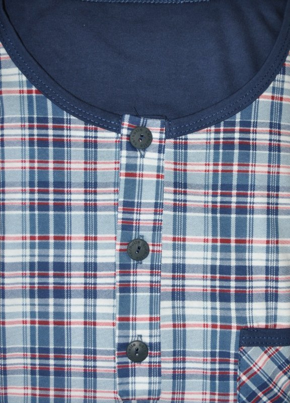 Męska koszula nocna ze szlafmycą Cornette 109 / MIX kolorystyczny