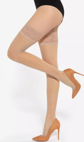 Pończochy samonośne Gatta - Michelle 20DEN golden || ciemny beż