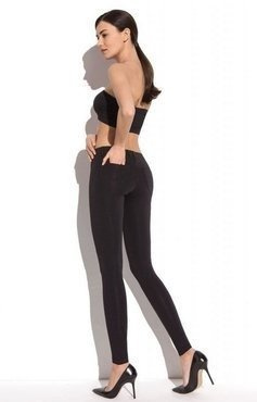 Czarne spodnie Gatta Leggins Next z kieszeniami