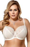 Kremowy biustonosz na duże biusty Gorsenia k425 CASABLANCA