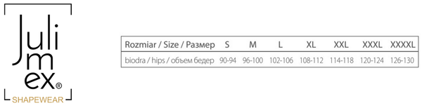 Wyszczuplajace figi z wysoką talia Julimex 241, bez rolowania