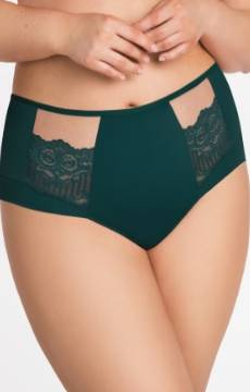 Klasyczne pełne figi Gorsenia K442 kolor zielony LUISSE