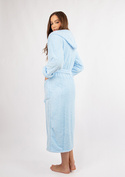 Szlafrok/Podomka DIANA DŁUGA - puch błękit  - Dkaren