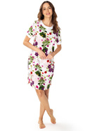 Koszula nocna Nataly w kwiaty 6669 - Mewa