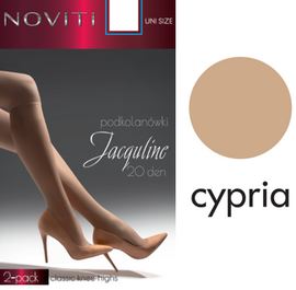  Podkolanówki Noviti Jacquline - 20 DEN cypria