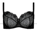 Czarny koronkowy biustonosz Gorteks PAMELA/B2