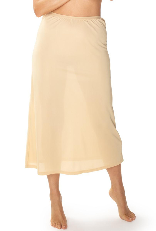 Długa beżowa półhalka pod spódnicę Mewa JOVITA 86645