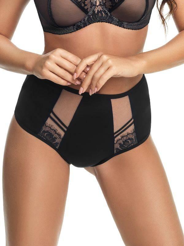 Czarne figi brazyliany Gorsenia K498 PARADISE