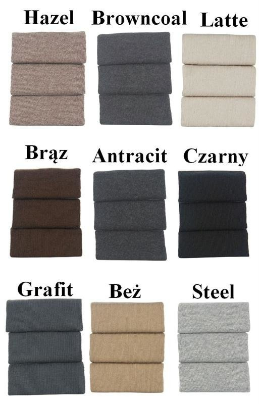 Bawełniane rajstopy z dużym klinem Wola Madame 2XL/ kolory do wyboru / brązowy