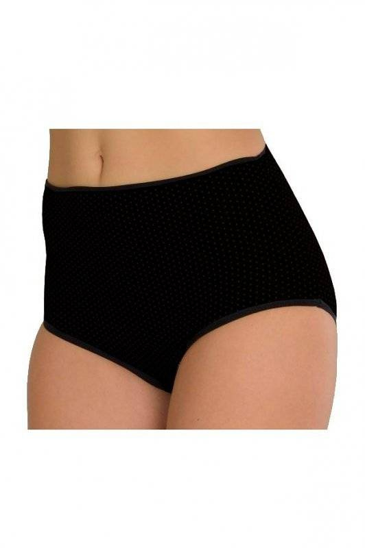 Gładkie wysokie bawełniane figi De Lafense 018 Sara