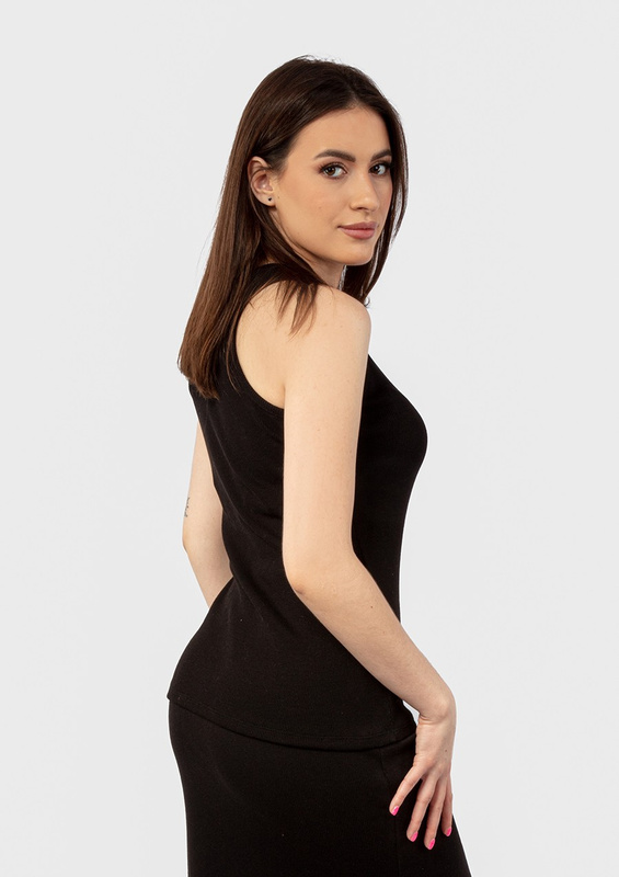 Bokserka DK-K-P2 - czarny bawełna prążki - Dkaren