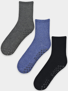 Antypoślizgowe skarpety ABS z silikonem - Noviti SB130 mix 3 KOLORY