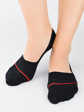 Bawełniane stopki męskie z silikonem - Noviti SN054 mix (czarne,białe,granatowe)