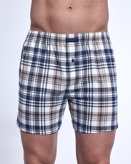 Luźne  bokserki w jasną kratkę Cornette Comfort 303/308/319/310/305