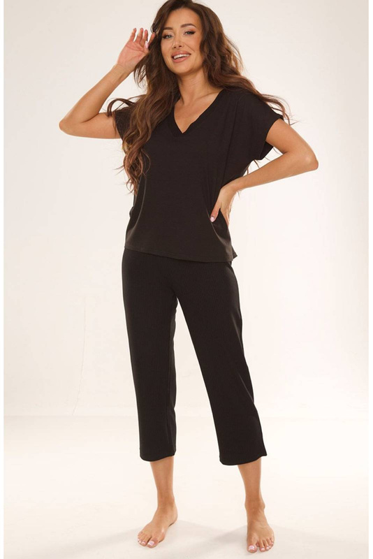 Wygodny komplet do spania FREYA II 694 CZARNY