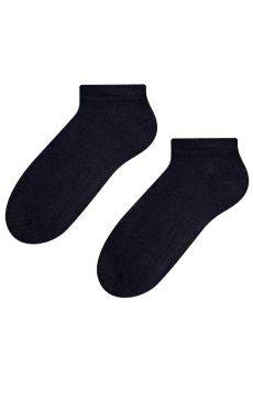 Czarne gładkie zakostki damskie  Steven 052