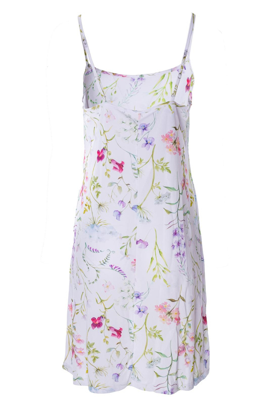 Efektowna koszulka nocna Mewa Flores Lite w kolorowe kwiaty. 6688