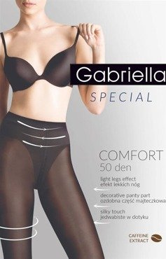 Modelujące rajstopy Gabriella - Comfort 50 den z mikrokapsułkami kolagenu.