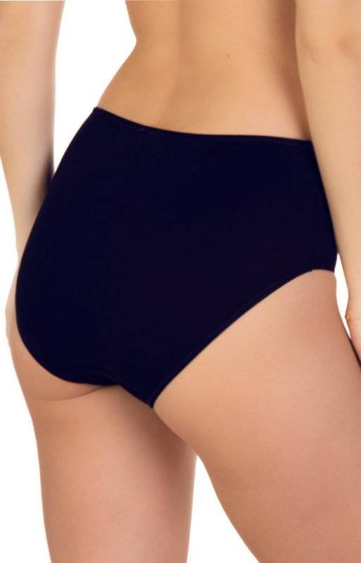 Bawełniane wysokie figi damskie Lama - 400 Midi czarne