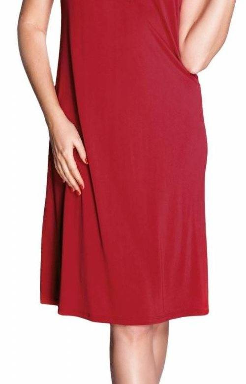 Długa koszula damska Mewa 4114 z jedwabiu Vistex