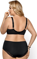 Czarny biustonosz na duże biusty Gorsenia k425 CASABLANCA