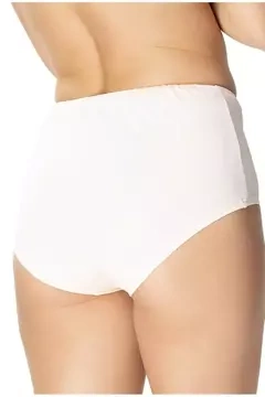 Klasyczne białe majtki damskie z wciąganą gumką Mewa 6340 Eliza