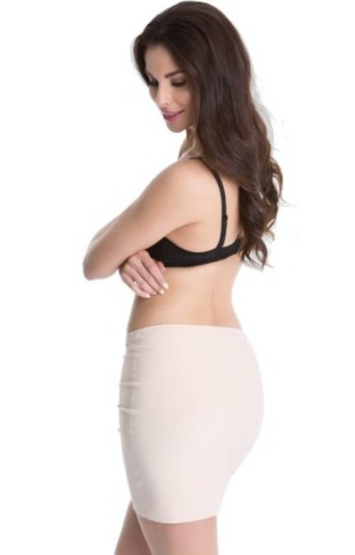 Gładka, bezszwowa półhalka Julimex - Soft & Smooth beżowa