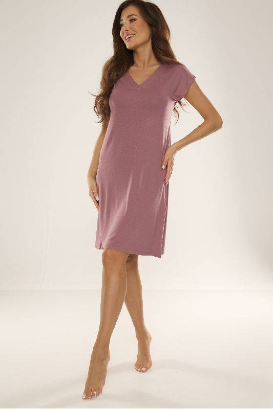 Koszulka z krótkim rękawkiem De Lafense 693 Freya w kolorze jagodowym