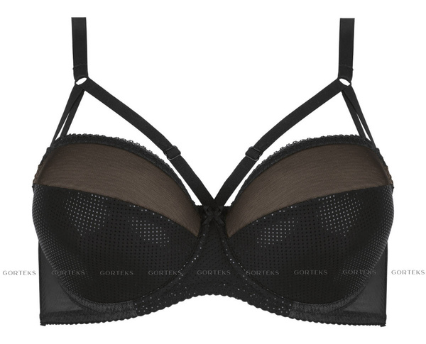 Usztywniany biustonosz z paskami na dekolcie Gorteks CELINE/B4