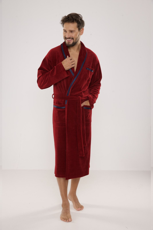 Ciepły szlafrok męski De Lafense Ronaldo 666