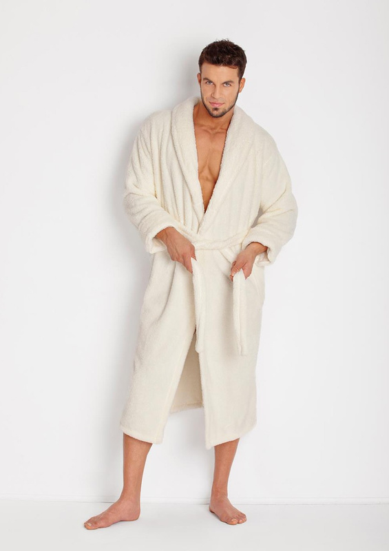 Puchaty szlafrok/Podomka 130 MĘSKA-szary - Dkaren