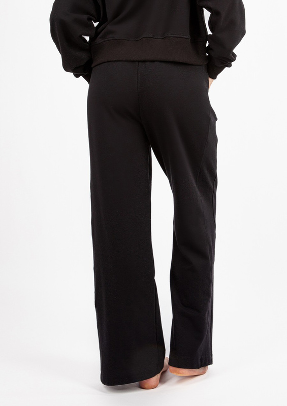 Bawełniane spodnie dresowe DK-K-B23 - czarny Dkaren