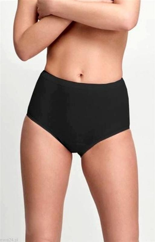 Wysokie czarne figi Mewa 4134 z jedwabiu Vistex