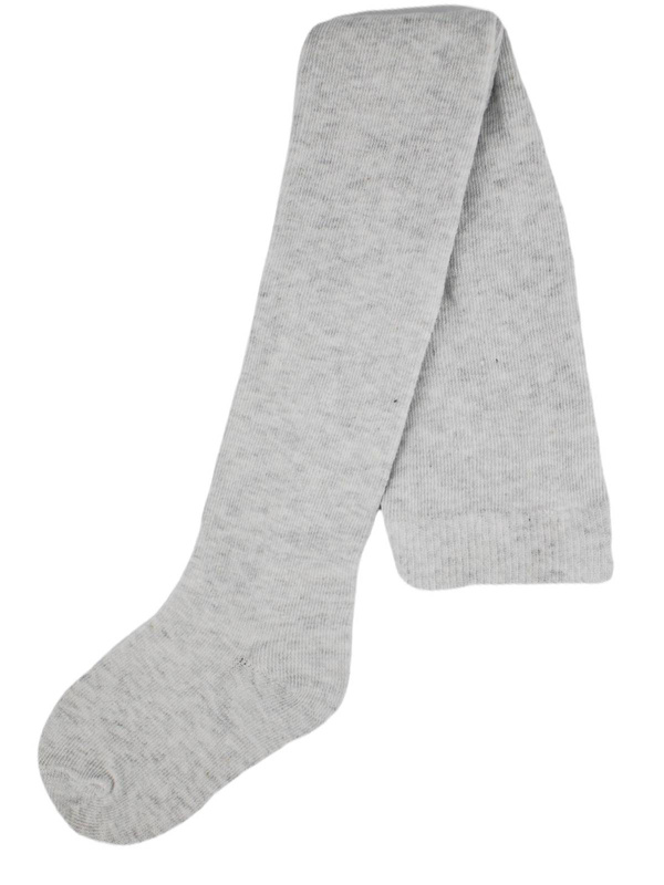 Gładkie jasnoszare rajstopki bawełniane Noviti RB001