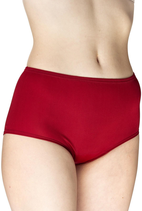 Gładkie figi damskie Eliza z wysokim stanem 4134 burgund - Mewa