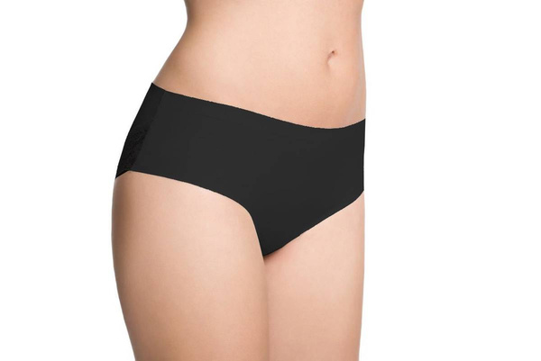 Bezszwowe figi Julimex Cheekie z koronką wokół pośladków