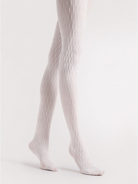 Rajstopy z dużym geometrycznym wzorem Fiore STEREO 40DEN