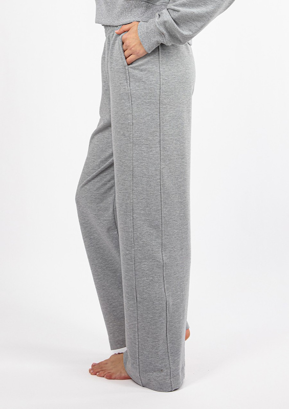 Bawełniane spodnie dresowe DK-K-B26- Dkaren szary