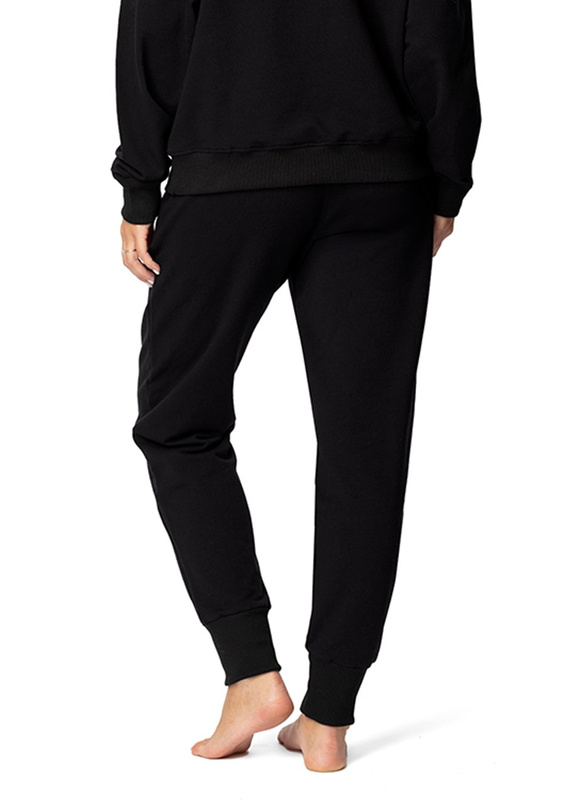 Bawełniane spodnie dresowe DK-K-B7 czarny - Dkaren