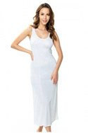 Długa biała jedwabna halka Mewa Clarysa 6552