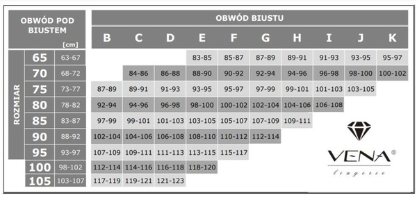 Granatowa balkonetka Vena VB-415