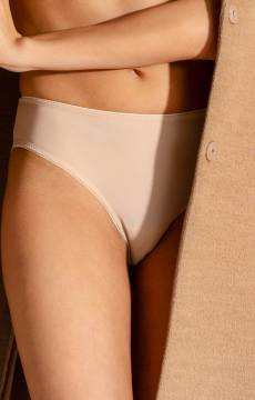 Gładkie beżowe figi Unikat WENDY