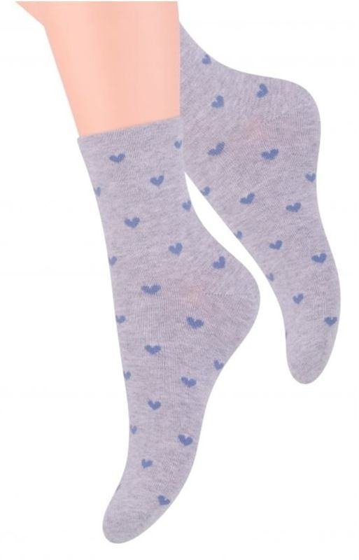 Jasne skarpetki we wzorki Steven 099