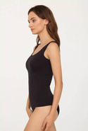 Czarna bezszwowa koszulka damska Gatta - Tank Top 