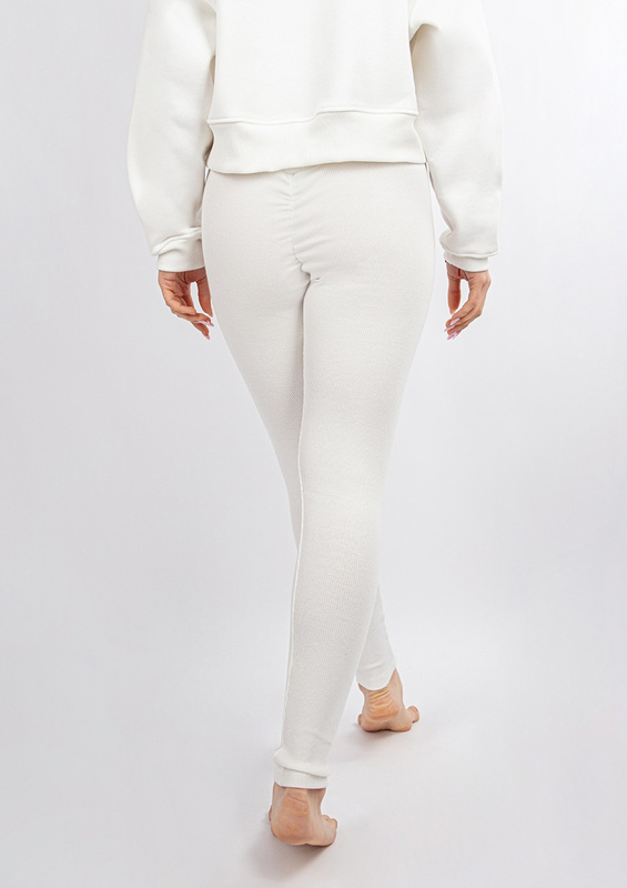 Legginsy DK-K-B13 - ercu bawełna prążki - Dkaren