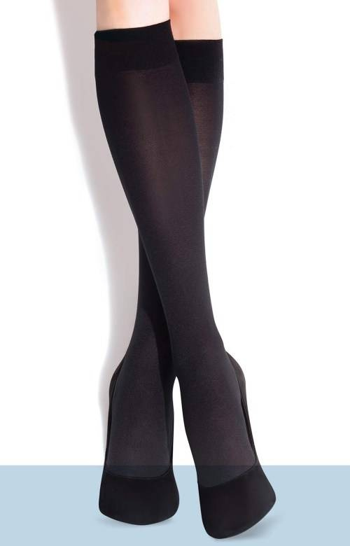 Kryjące podkolanówki Fiore ULA 60 DEN w kolorach do wyboru / black