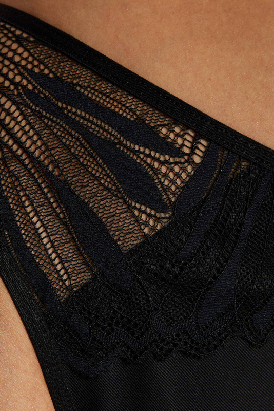 Eclipse figi koronkowe czarne - Gorteks
