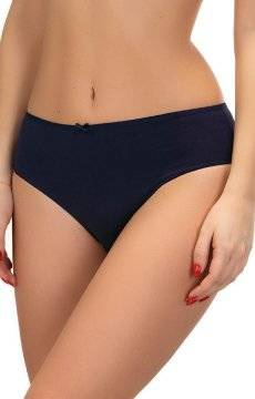 Granatowe bawełniane figi damskie Lama - 400 Bikini