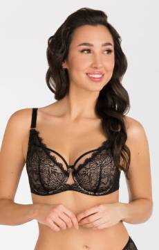 Ozdobny półusztywniany biustonosz Gorsenia K814 NOELLE