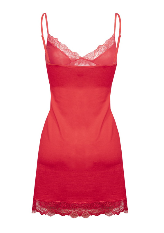 Seksowna Halka LALONI - wiskoza czerwony - Dkaren